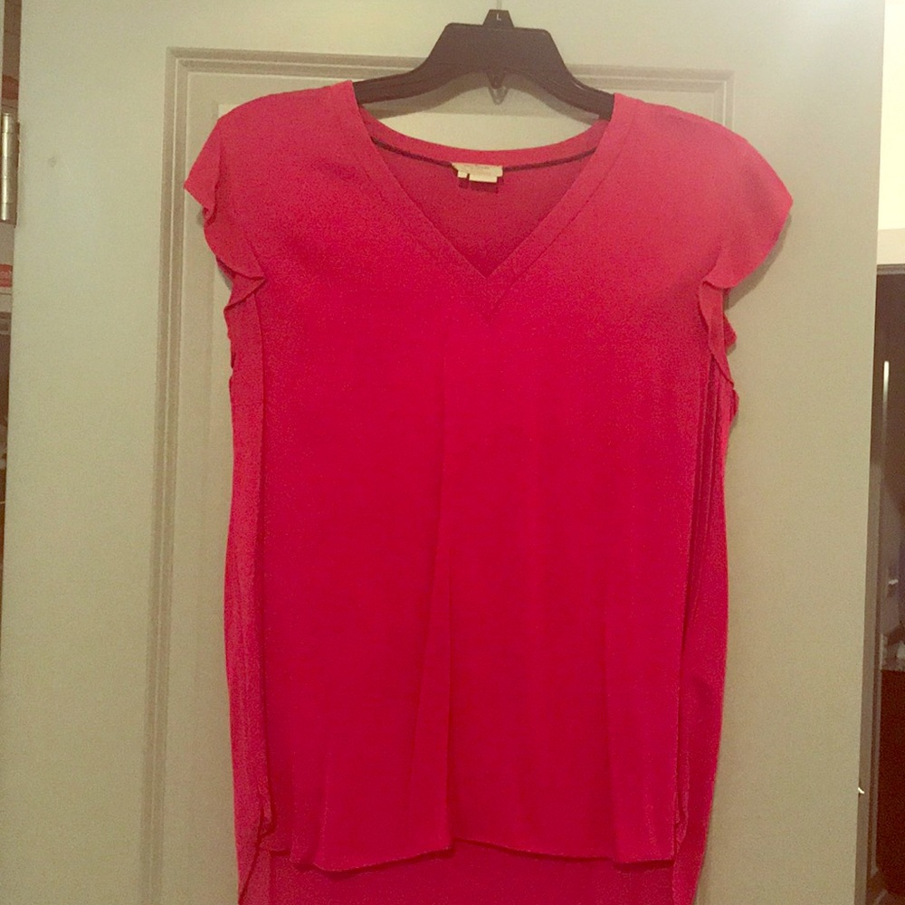 Kate spade size L ruffle sleeve tank top